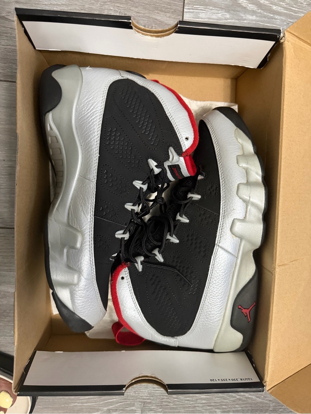 Jordan Men's Black, White & Red Low-Top Sneakers